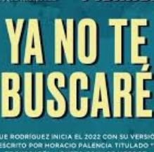 Ya no te buscare