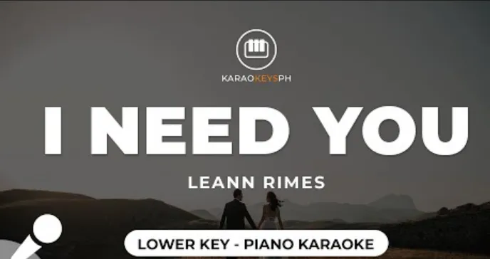 I Need You (Lower Key) 