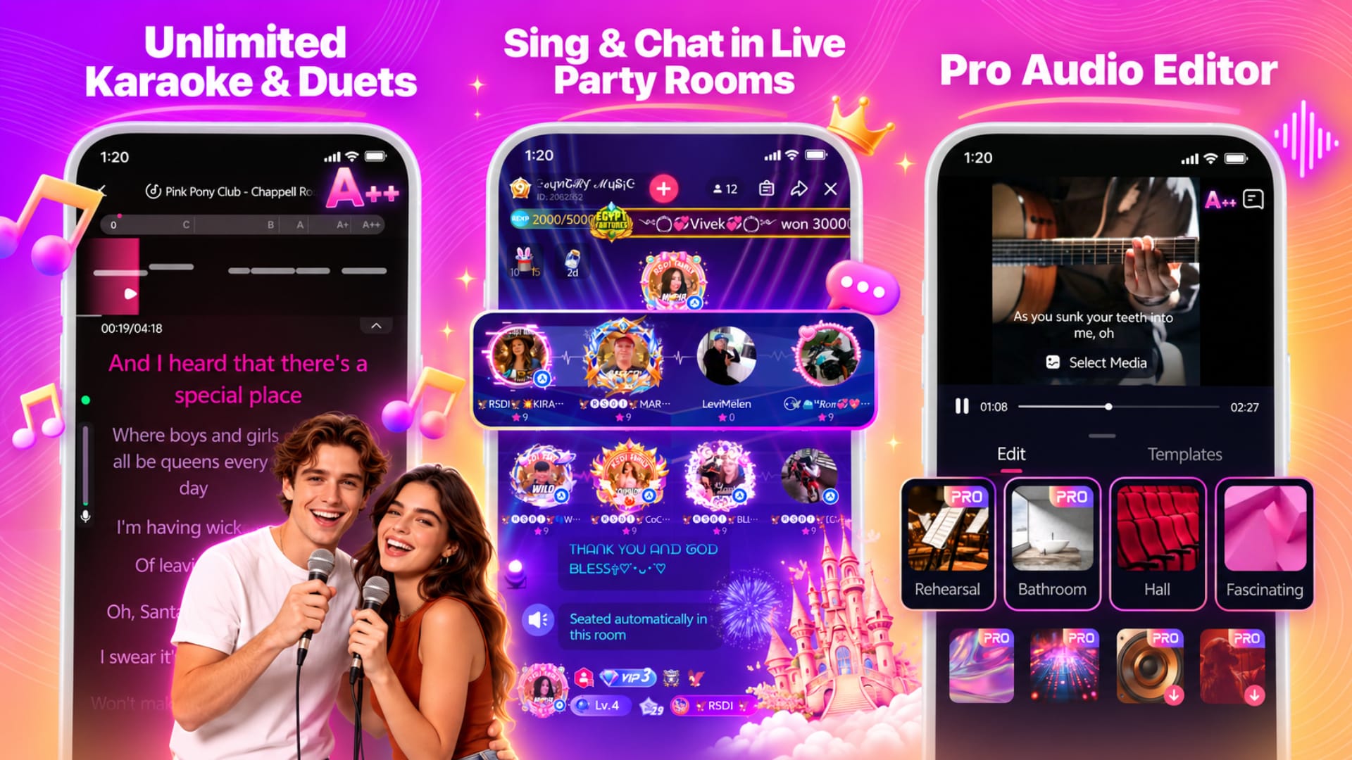 Key features of StarMaker karaoke app