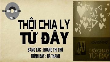 Thôi Chia Ly Từ Đấy-cover