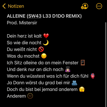 ALLEINE - SW43 L33 D1DO REMIX-cover