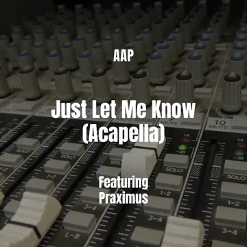 Just Let Me Know (Acapella)-cover