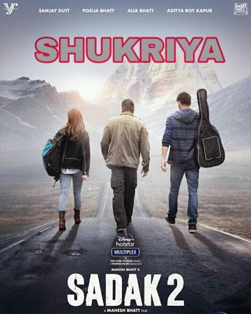 Shukriya (Rendition) Sadak 2-cover