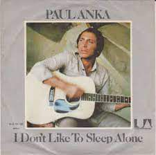 I DONT LIKE TO SLEEP ALONE-cover