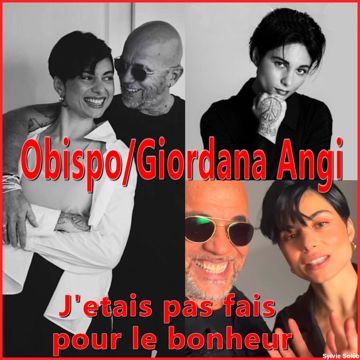 J'ETAIS PAS FAIT POUR LE BONHEUR *Obispo & Giordana* Sylvie Soléo*-cover