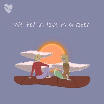 We Fell in Love in October (Sped Up)-cover