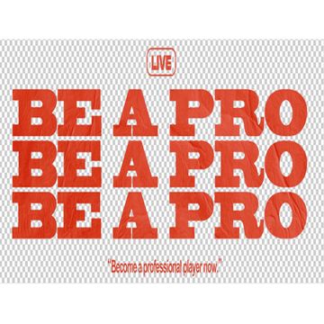 Be A Pro (Live)-cover