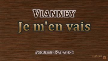  Je m'en vais - Vianney (Acoustic Karaoke) BY ComboJam-cover