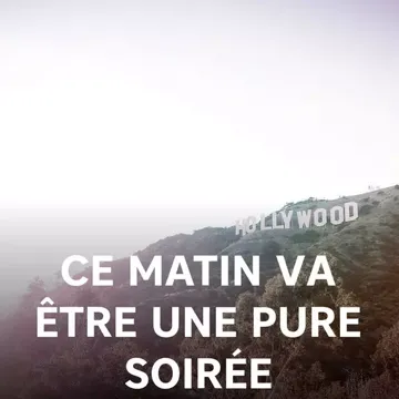 Ce matin va être une pure soirée-cover