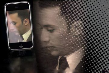 مشهد القطار بين عمر الشريف وفاتن حمامة من  فيلم نهر الحب