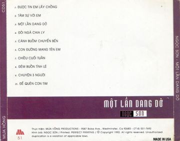 Một Lần Dang Dở-cover