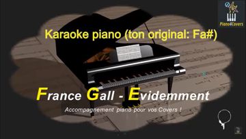 Evidemment France Gall-Karaoke Piano, by PianoForCovers -cover