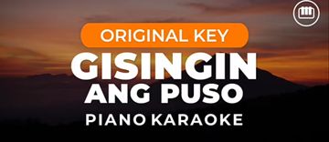 GISINGIN ANG PUSO (Piano Karaoke)-cover