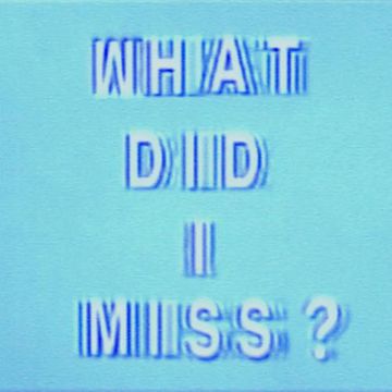 What Did I Miss?-cover