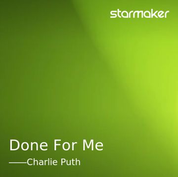 Done For Me -cover