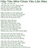 Hãy Yêu Như Chưa Yên Lần Nào-cover