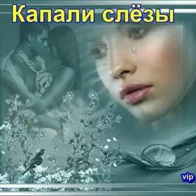 Капают горькие слёзы