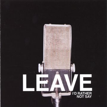 I'd Rather Leave-cover