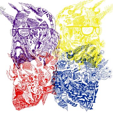 Purple Yellow Red and Blue-cover