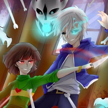 Sans Vs. Chara Batallas de Rap-cover