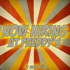 Now Hiring at Freddy's-cover