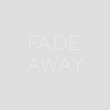 Fade Away-cover