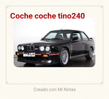 Coche, Coche(tino240)-cover