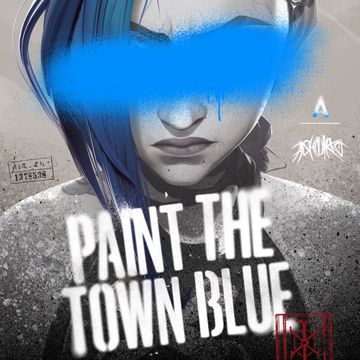 Paint The Town Blue (from the series Arcane League of Legends)-cover