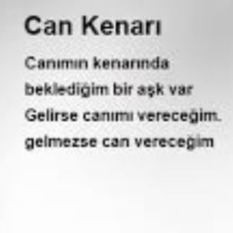 Can Kenarım.. / Şiir