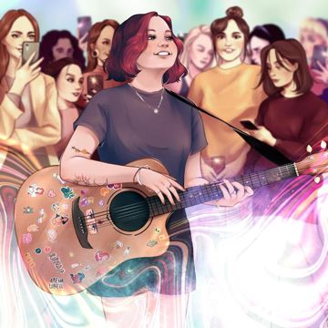 мелкая с гитарой-cover