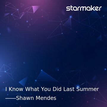 I Know What You Did Last Summer-cover
