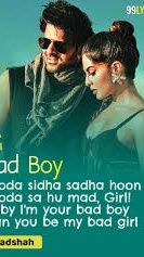 Saaho-BAD-BOY-TELUGU-SONG