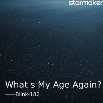 What's My Age Again?-cover