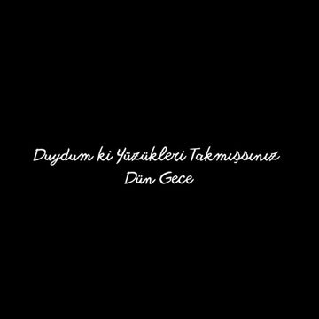 Duydum ki yüzükleri takmışsınız dün gece