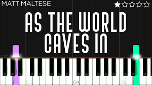 As the World Caves (Piano)-cover