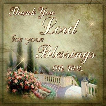 Thank You Lord For Your Blessings On Me