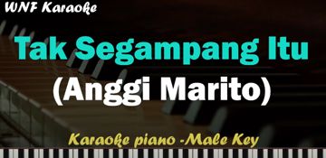 Tak Segampang Itu Karaoke Piano (Male Key)-cover
