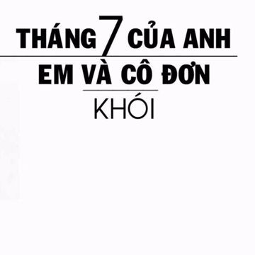 Tháng 7 Của Anh (Em Và Cô Đơn)-cover