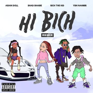Hi Bich (Remix) [feat. YBN Nahmir, Rich the Kid and Asian Doll]-cover