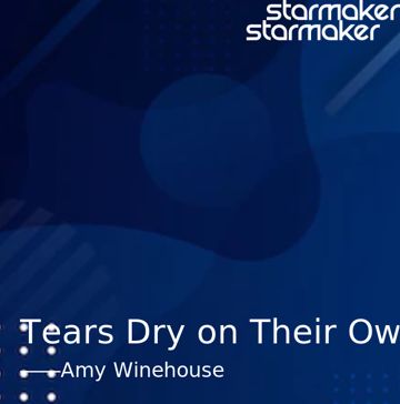 Tears Dry on Their Own-cover