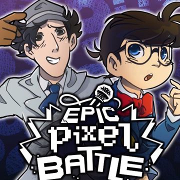 Epic Pixel Battle Detective Conan Vs Inspesteur Gadget